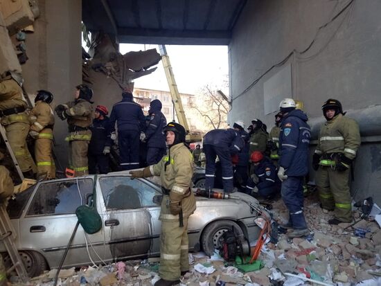 Взрыв бытового газа в жилом доме в Магнитогорске