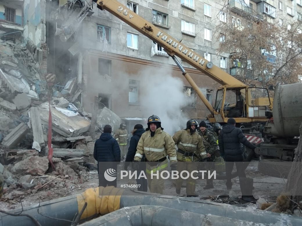 Взрыв бытового газа в жилом доме в Магнитогорске