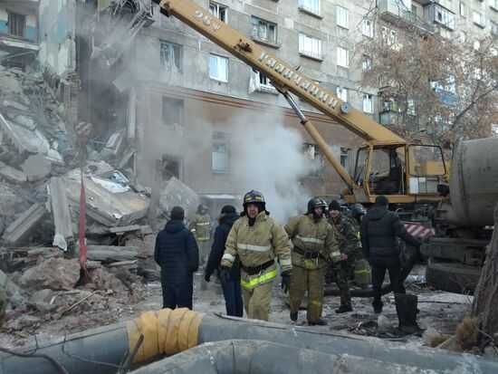 Взрыв бытового газа в жилом доме в Магнитогорске