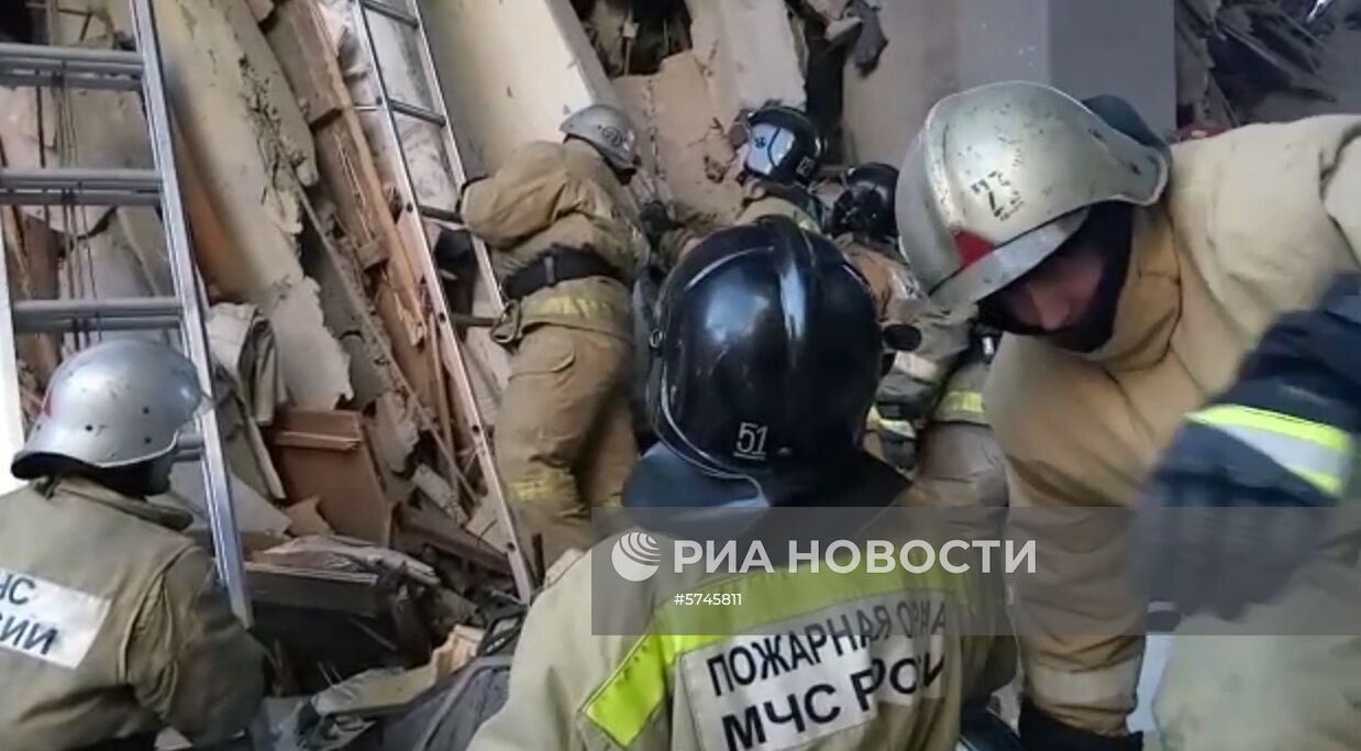 Взрыв бытового газа в жилом доме в Магнитогорске
