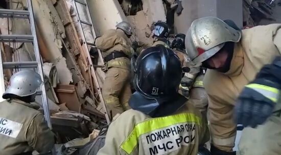 Взрыв бытового газа в жилом доме в Магнитогорске