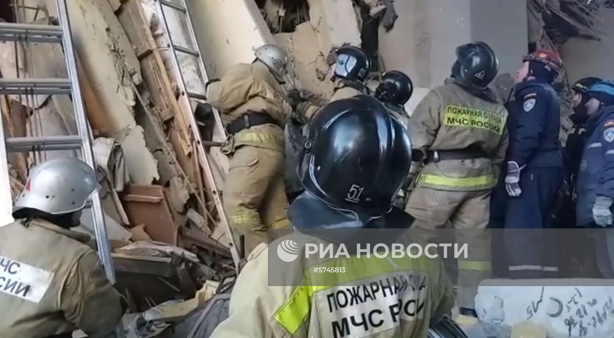 Взрыв бытового газа в жилом доме в Магнитогорске