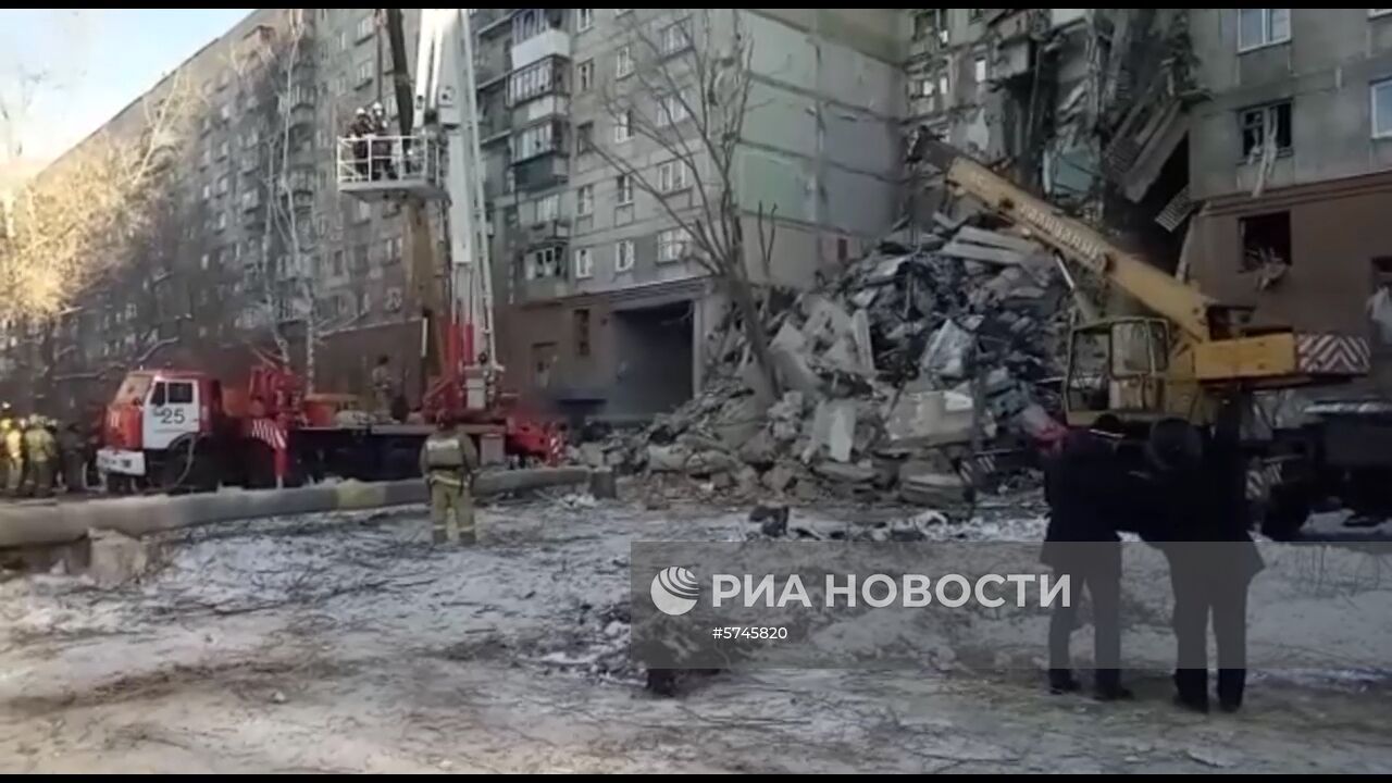 Взрыв бытового газа в жилом доме в Магнитогорске
