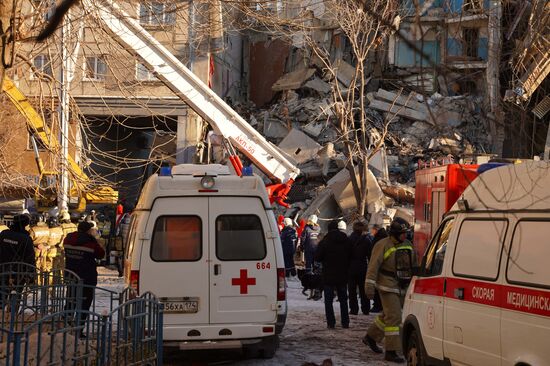 Взрыв бытового газа в жилом доме в Магнитогорске