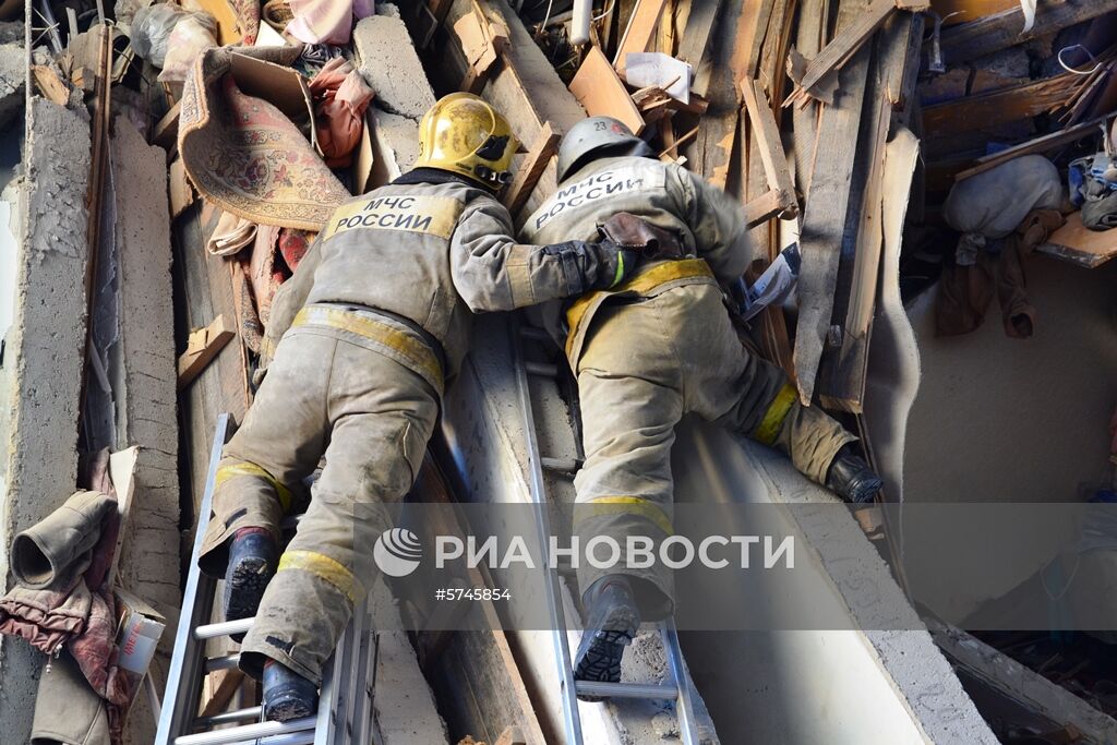 Взрыв бытового газа в жилом доме в Магнитогорске