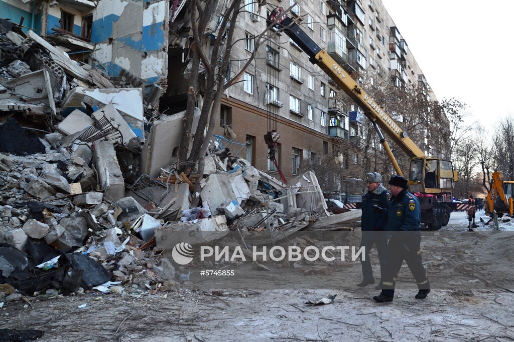 Взрыв бытового газа в жилом доме в Магнитогорске