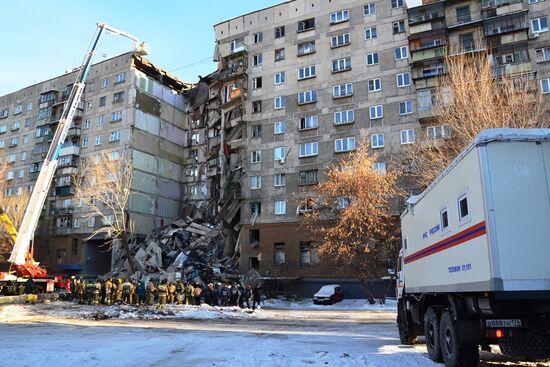 Взрыв бытового газа в жилом доме в Магнитогорске