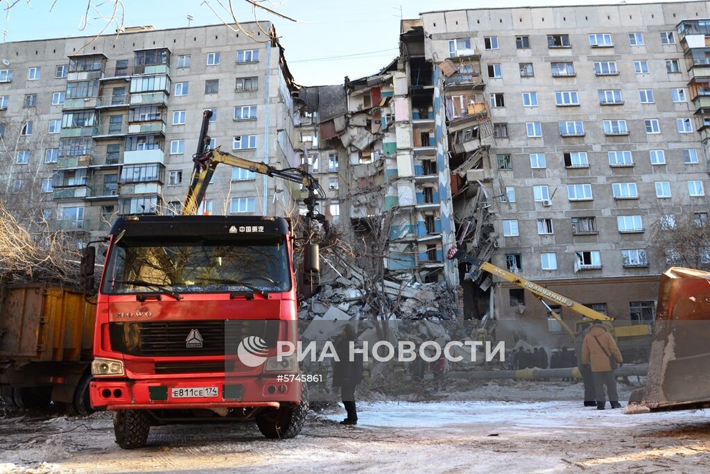 Взрыв бытового газа в жилом доме в Магнитогорске