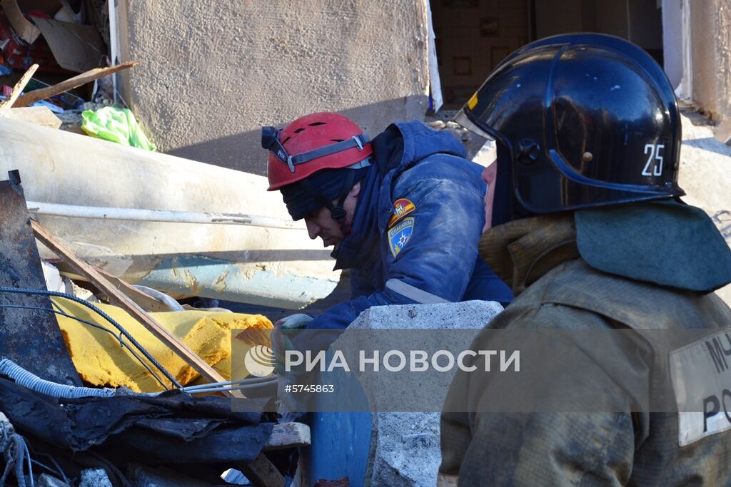 Взрыв бытового газа в жилом доме в Магнитогорске