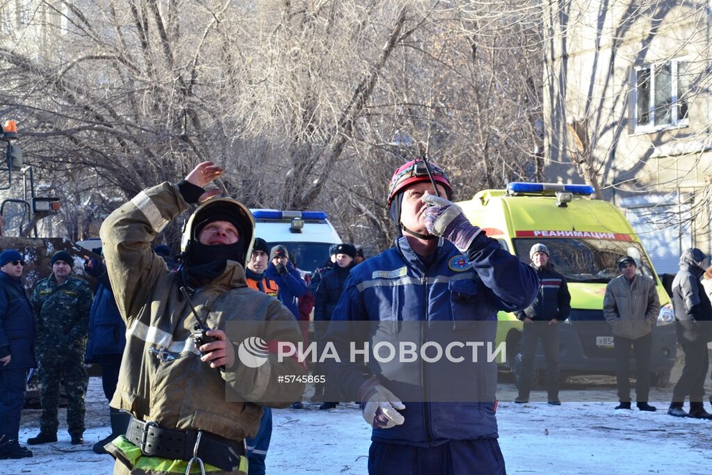 Взрыв бытового газа в жилом доме в Магнитогорске