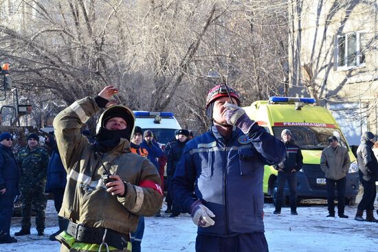 Взрыв бытового газа в жилом доме в Магнитогорске