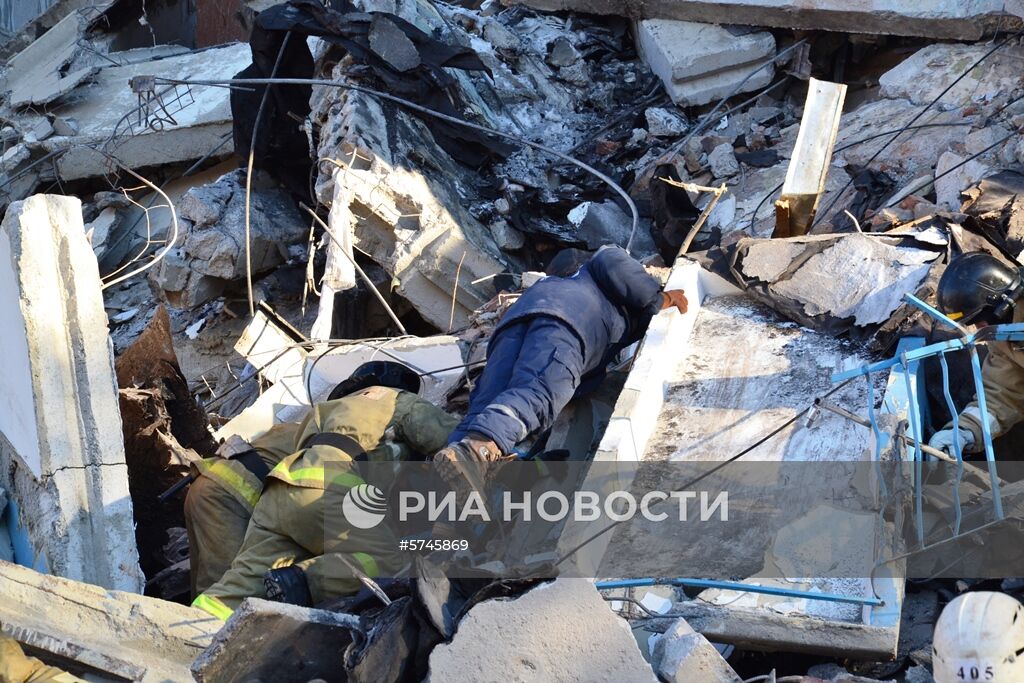 Взрыв бытового газа в жилом доме в Магнитогорске