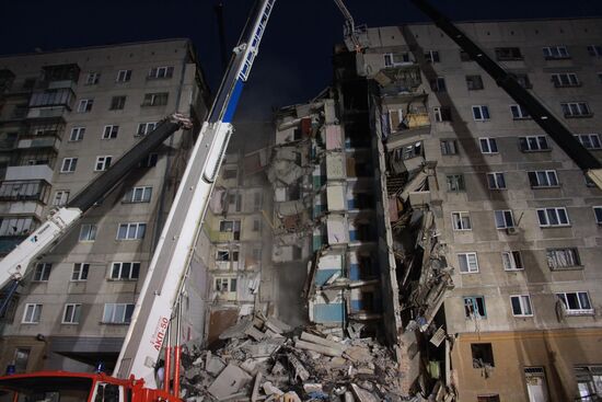 Взрыв бытового газа в жилом доме в Магнитогорске