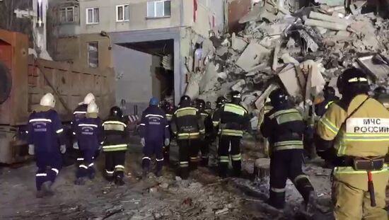 Взрыв бытового газа в жилом доме в Магнитогорске