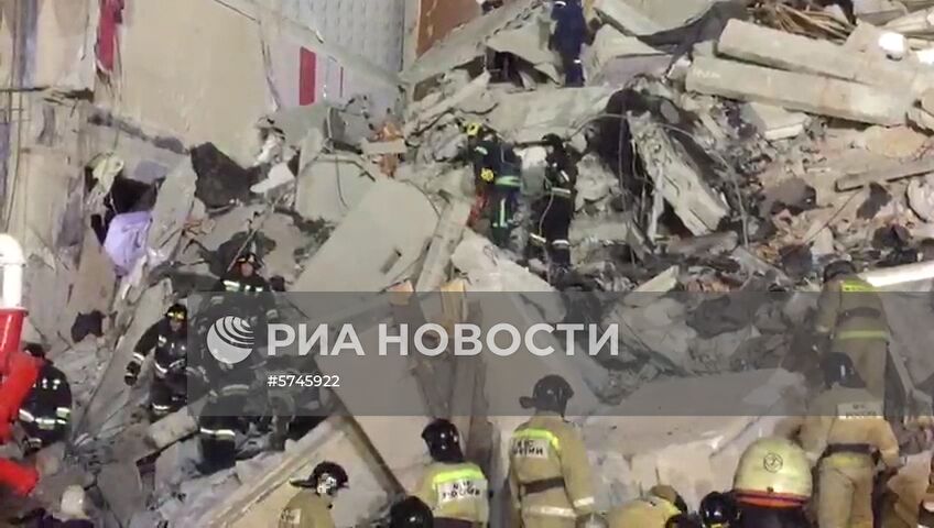 Взрыв бытового газа в жилом доме в Магнитогорске