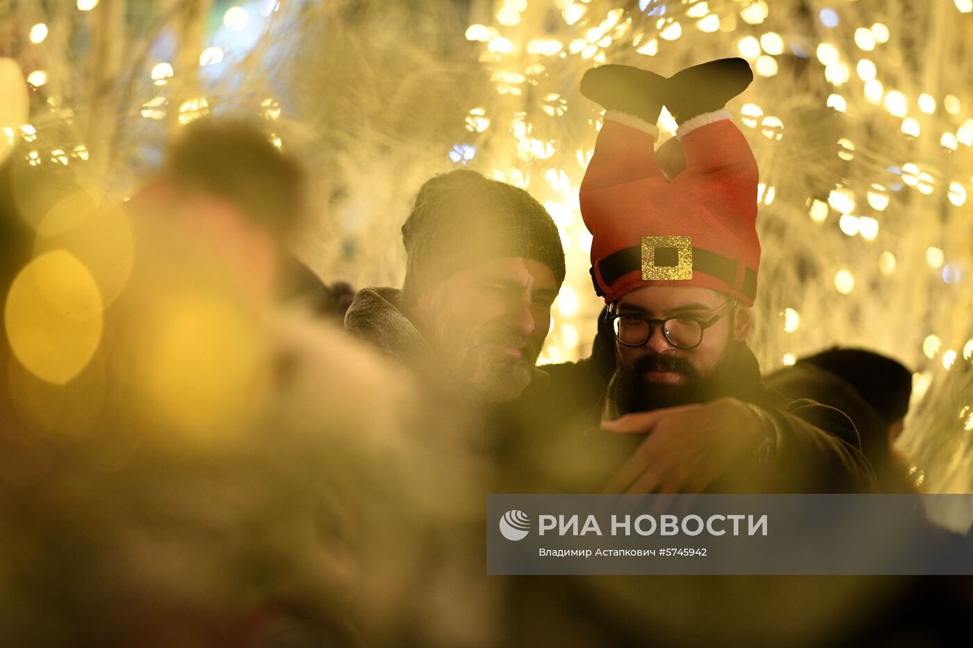 Празднование Нового года в Москве