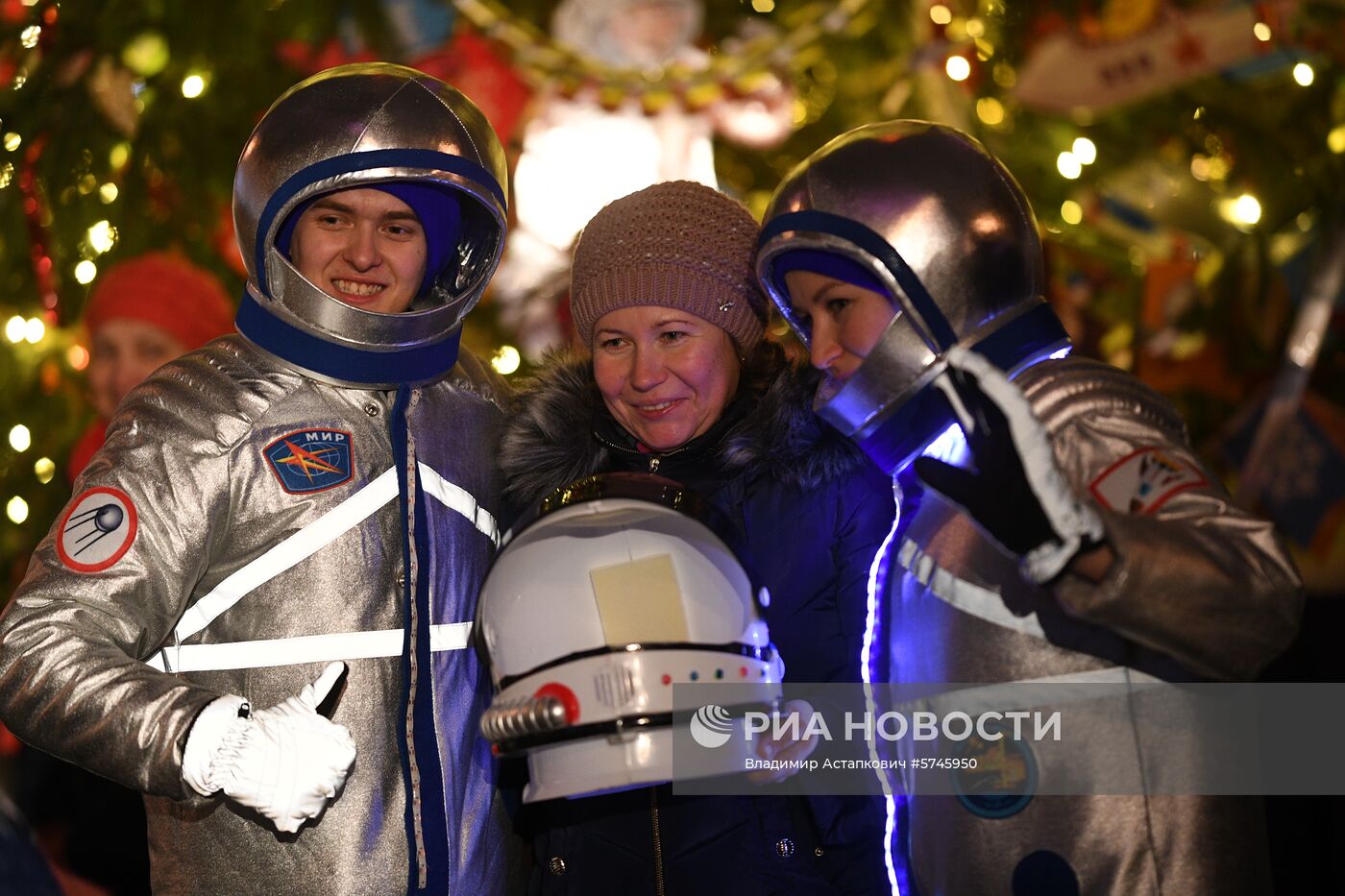 Празднование Нового года в Москве