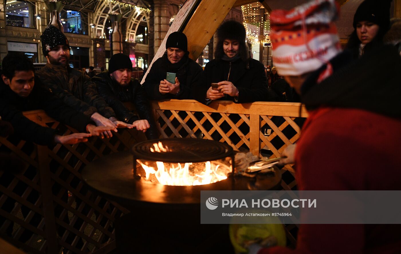 Празднование Нового года в Москве