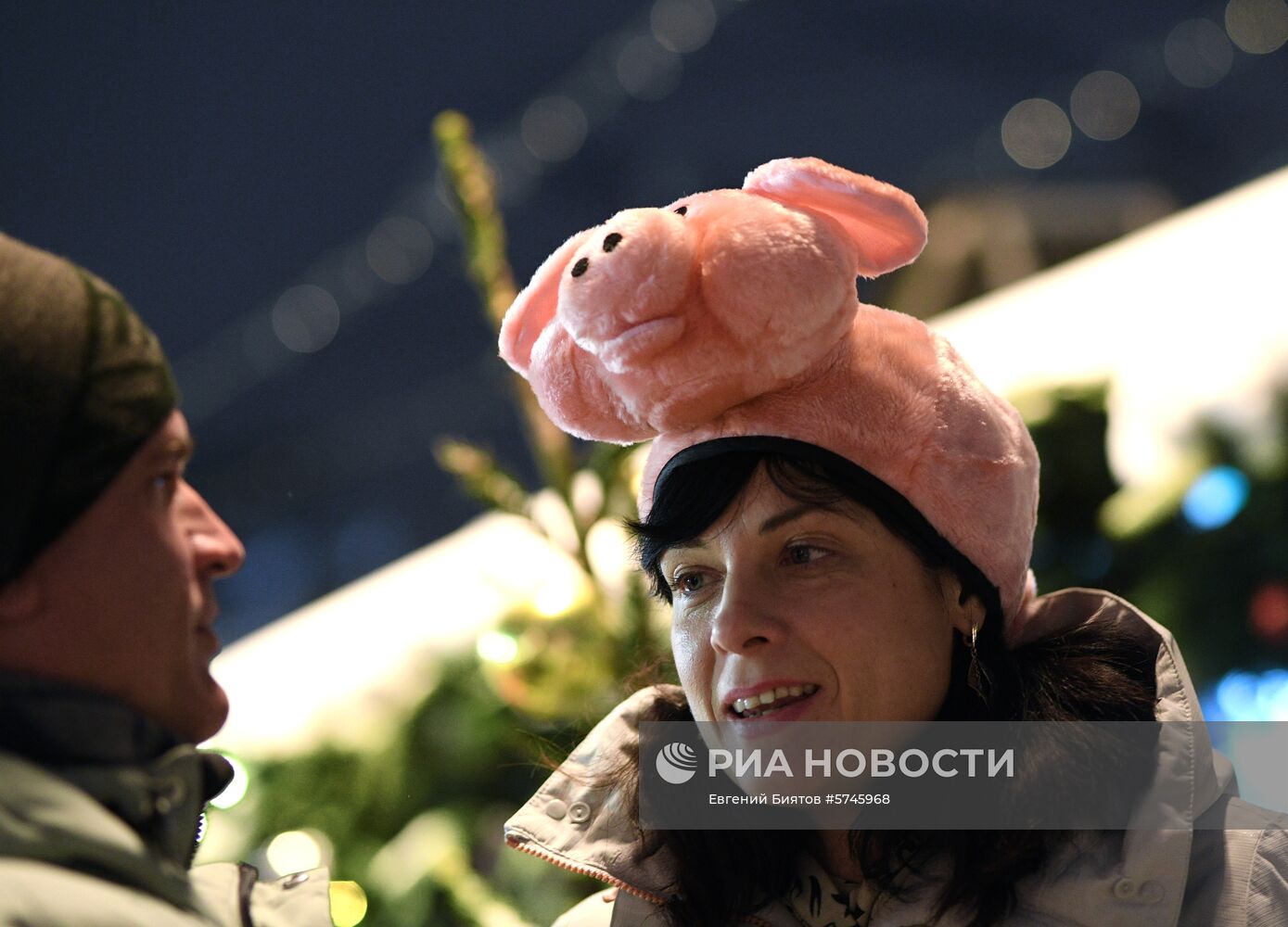 Празднование Нового года в Москве