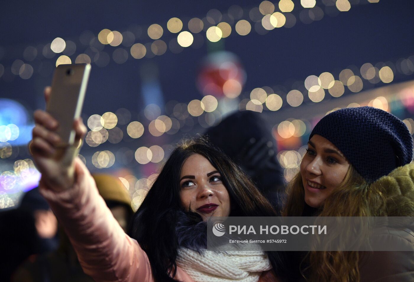 Празднование Нового года в Москве