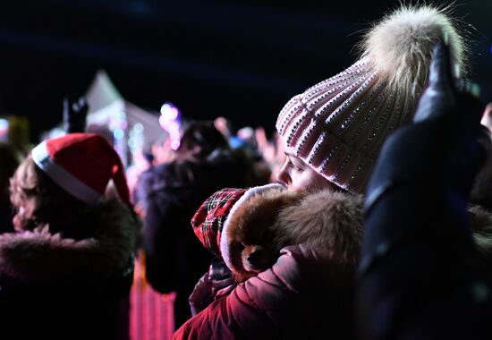 Празднование Нового года в городах России