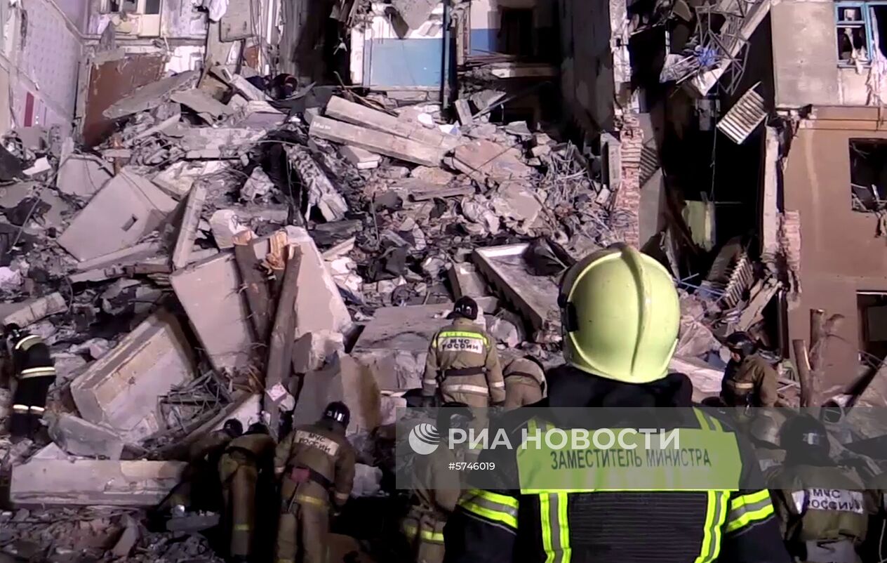 Взрыв бытового газа в жилом доме в Магнитогорске