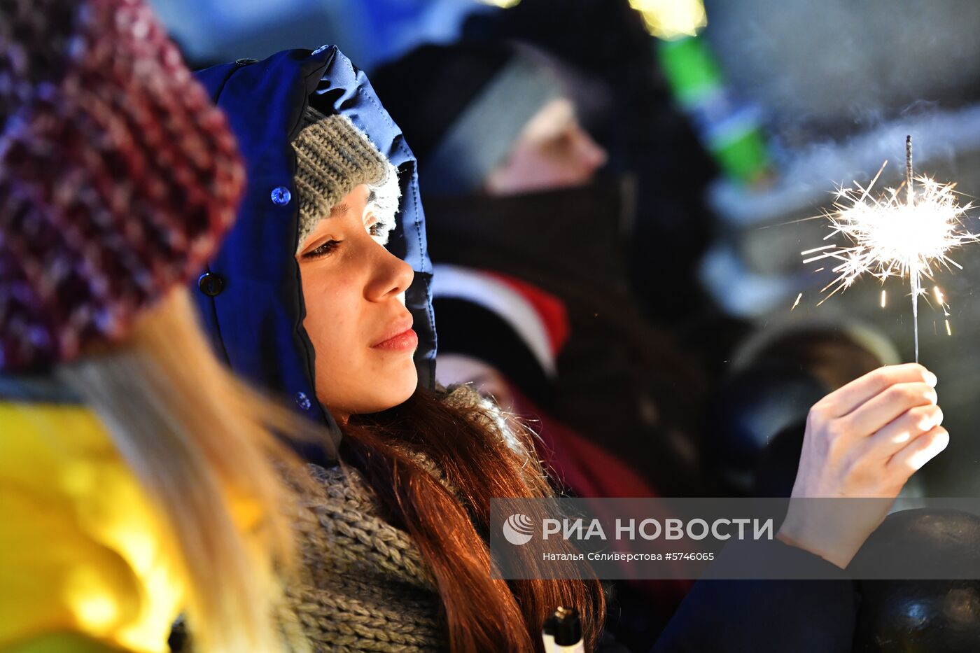 Празднование Нового года в Москве