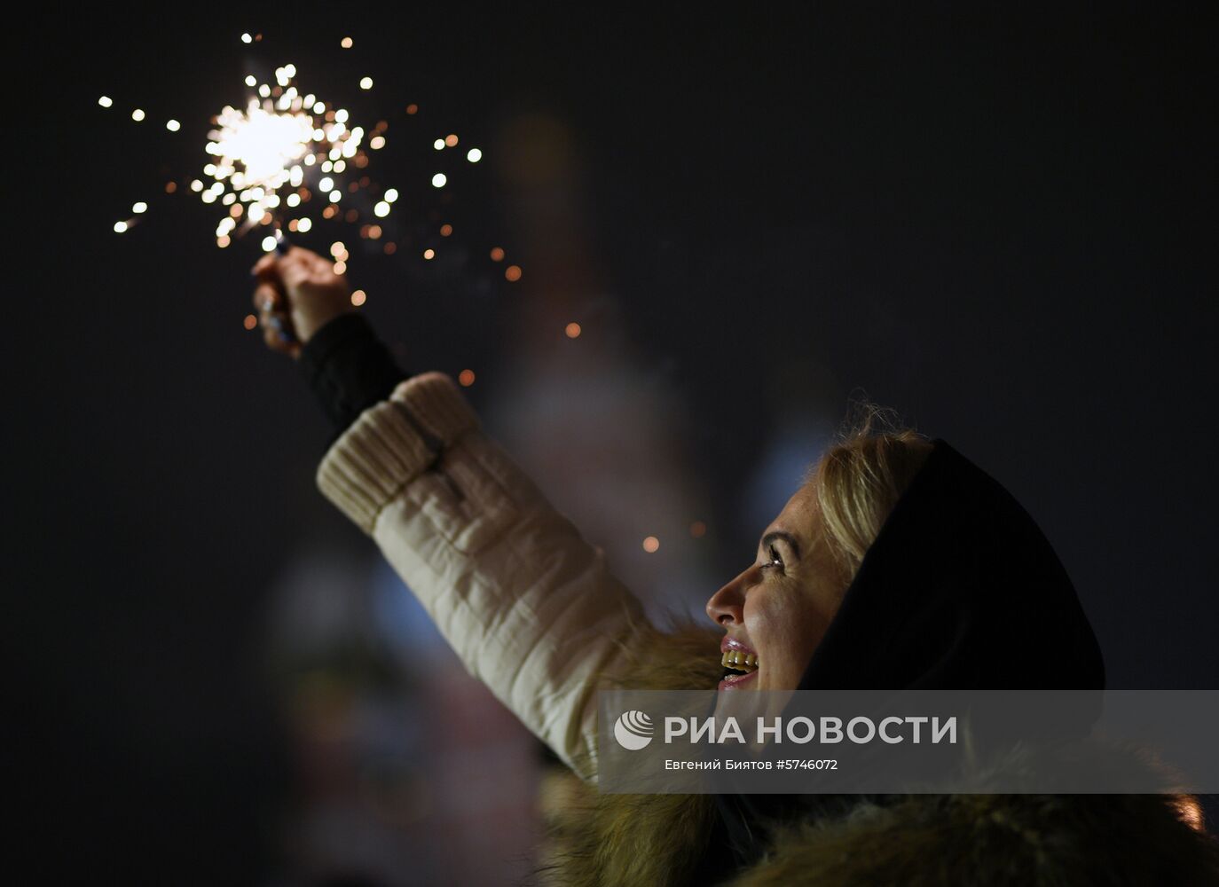 Празднование Нового года в Москве