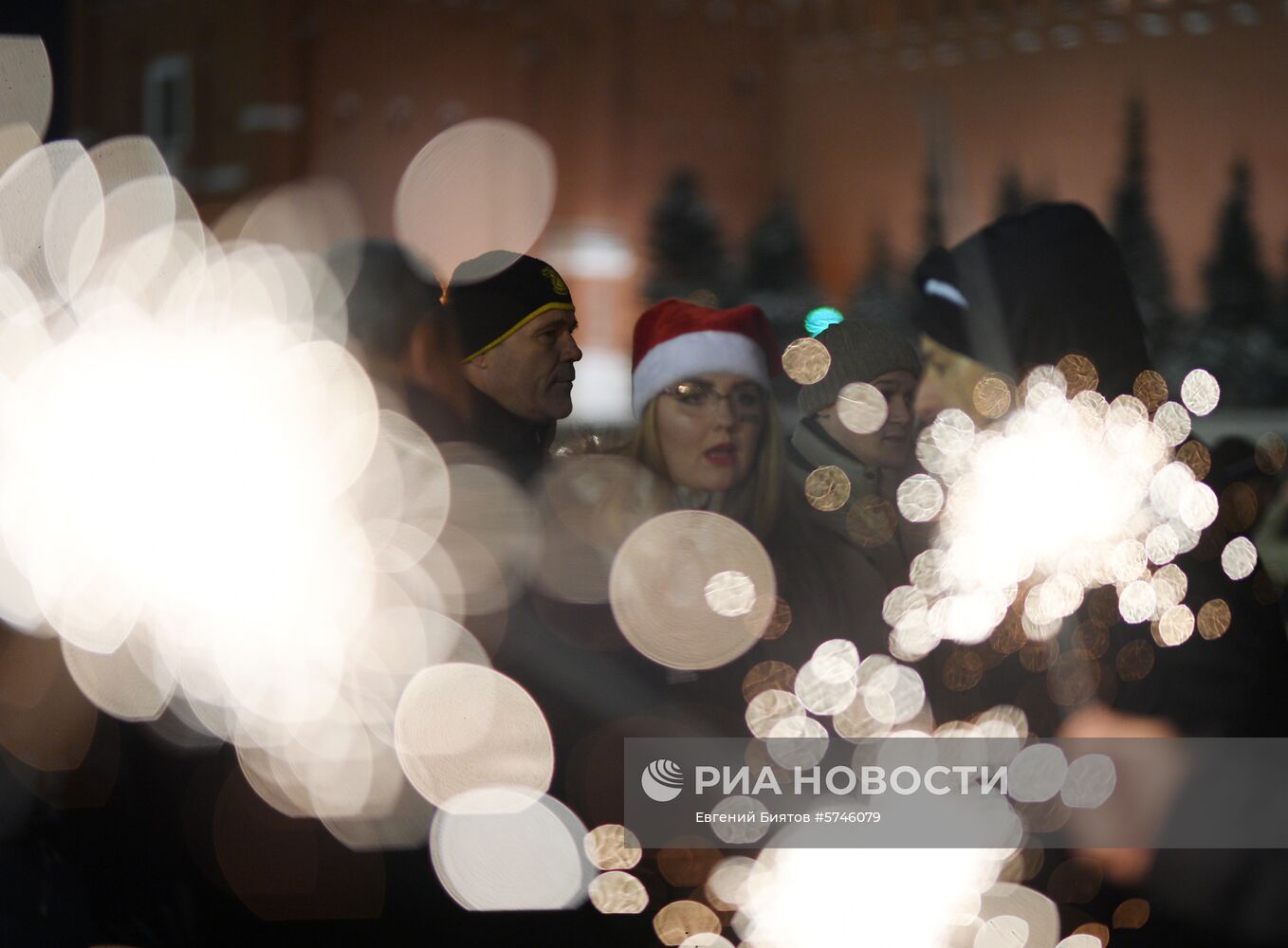 Празднование Нового года в Москве