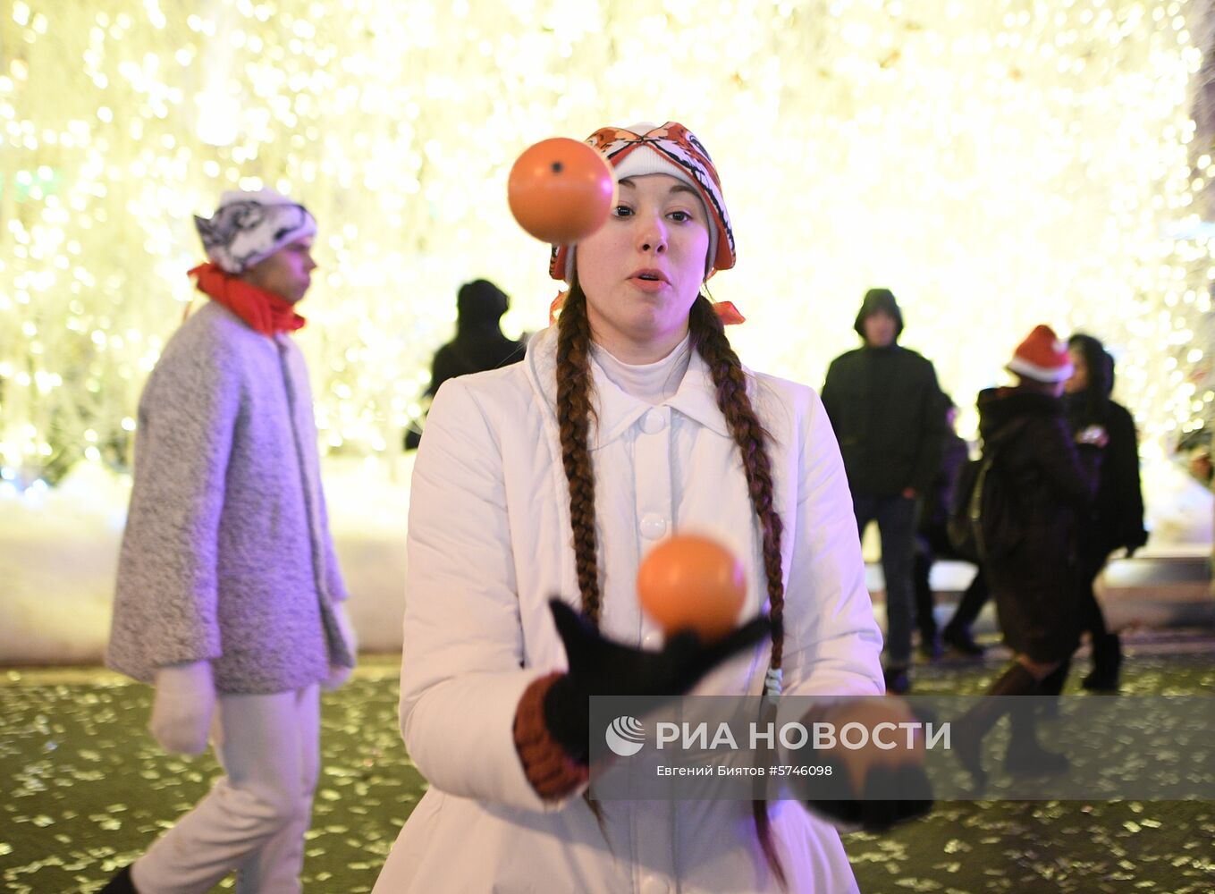 Празднование Нового года в Москве