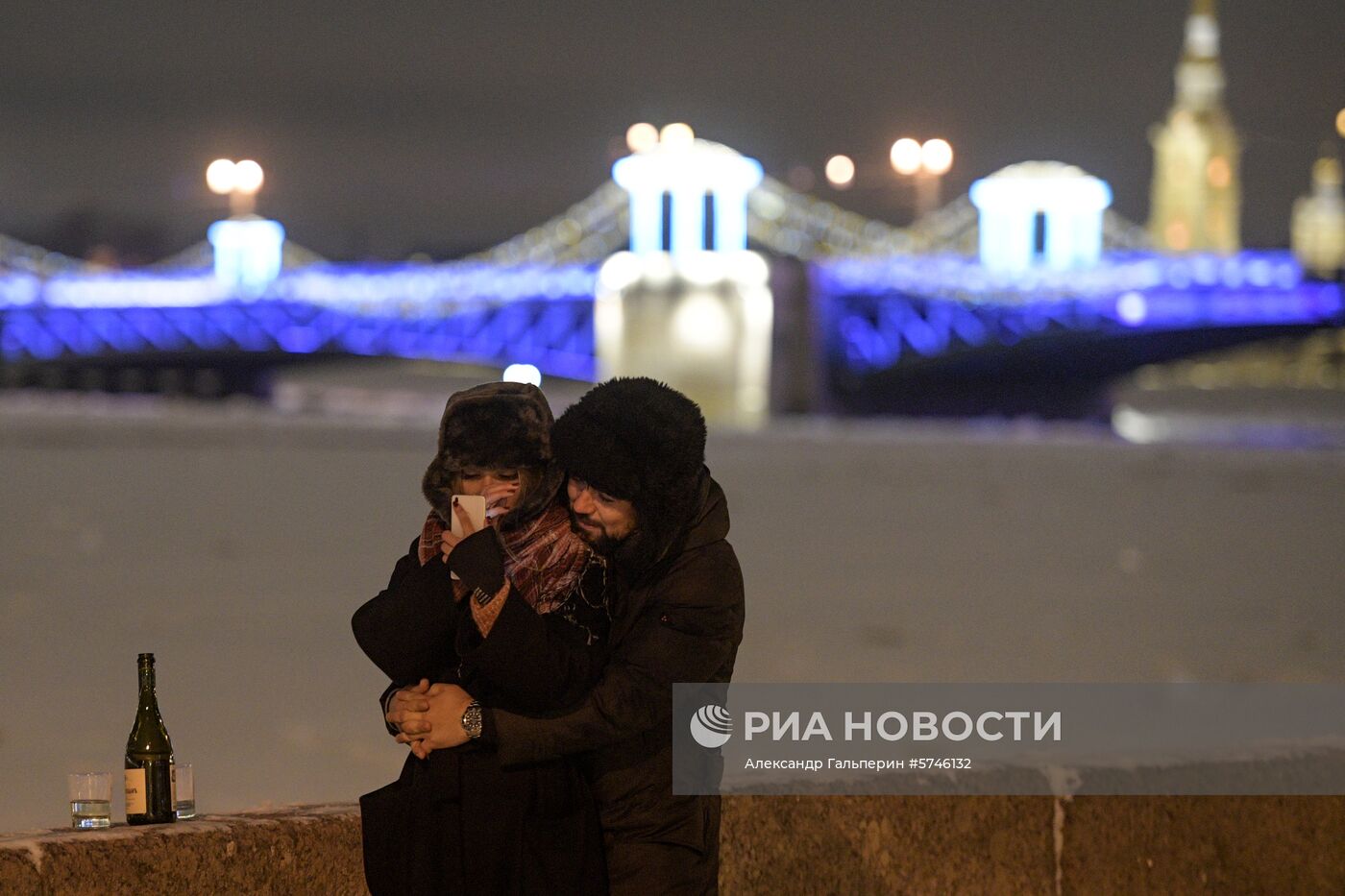 Празднование Нового года в городах России