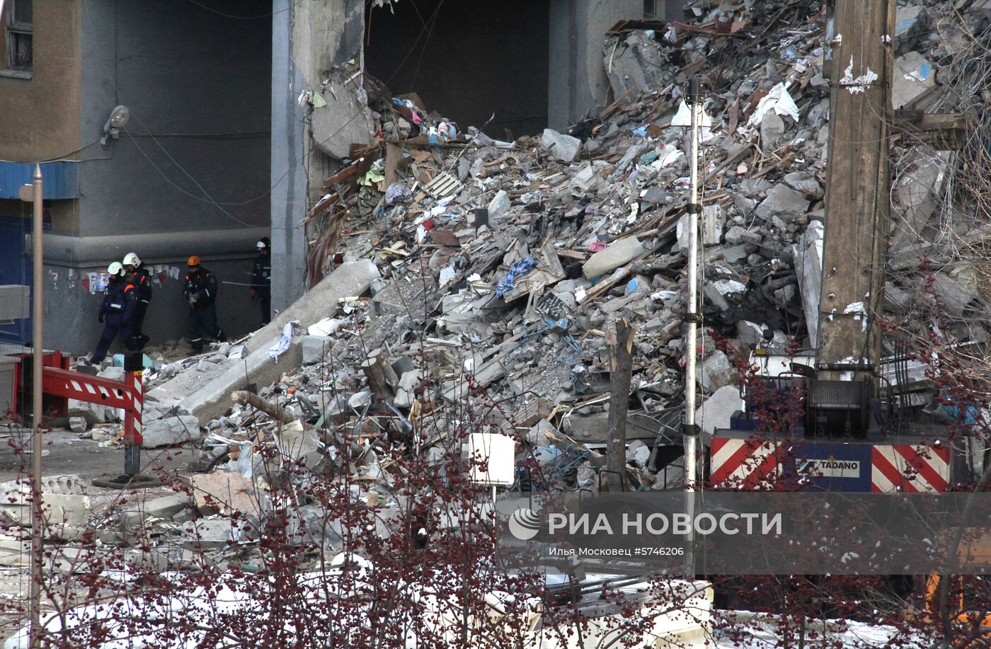 Ситуация в Магнитогорске в связи с обрушением подъезда жилого дома