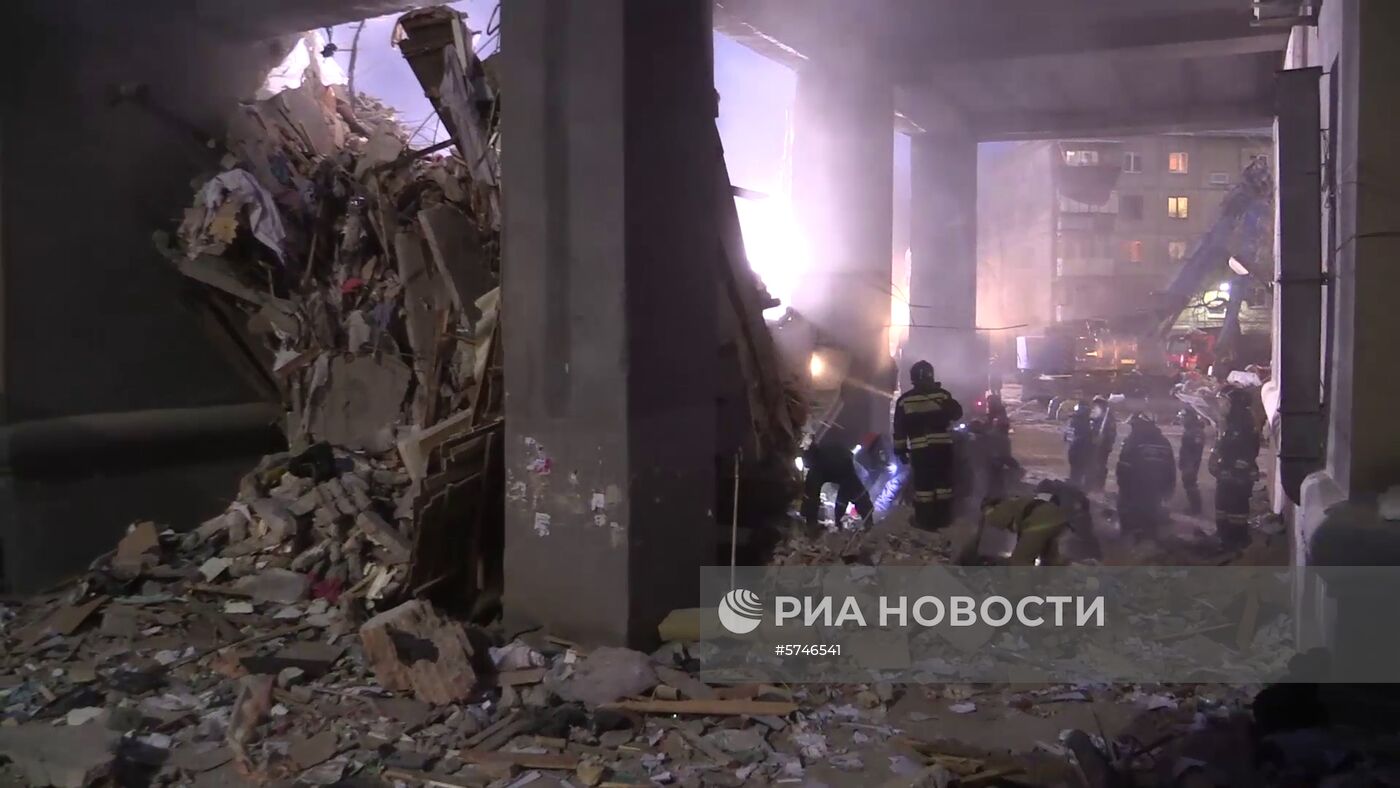 Ситуация в Магнитогорске в связи с обрушением подъезда жилого дома