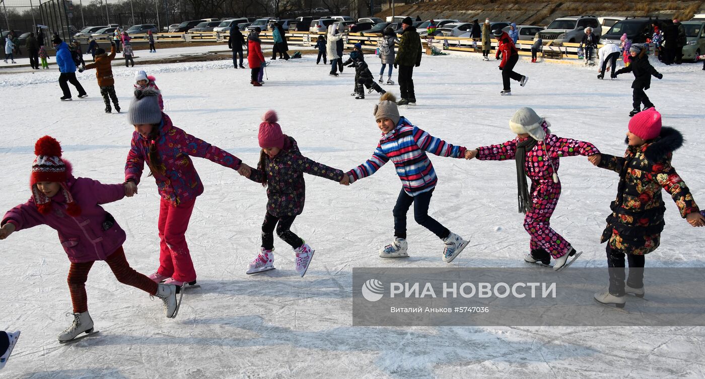 Праздник "Зима спортивная" во Владивостоке