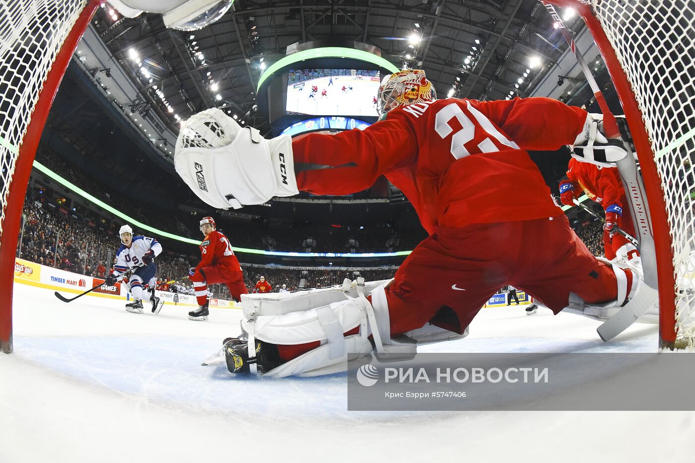 Хоккей. Молодежный чемпионат мира. Матч Россия - США