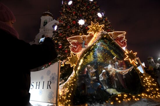 Вертеп у Храма Христа Спасителя 