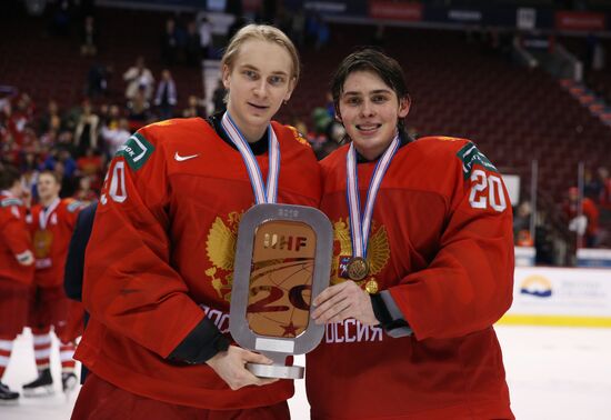 Хоккей. Молодежный чемпионат мира. Матч за третье место