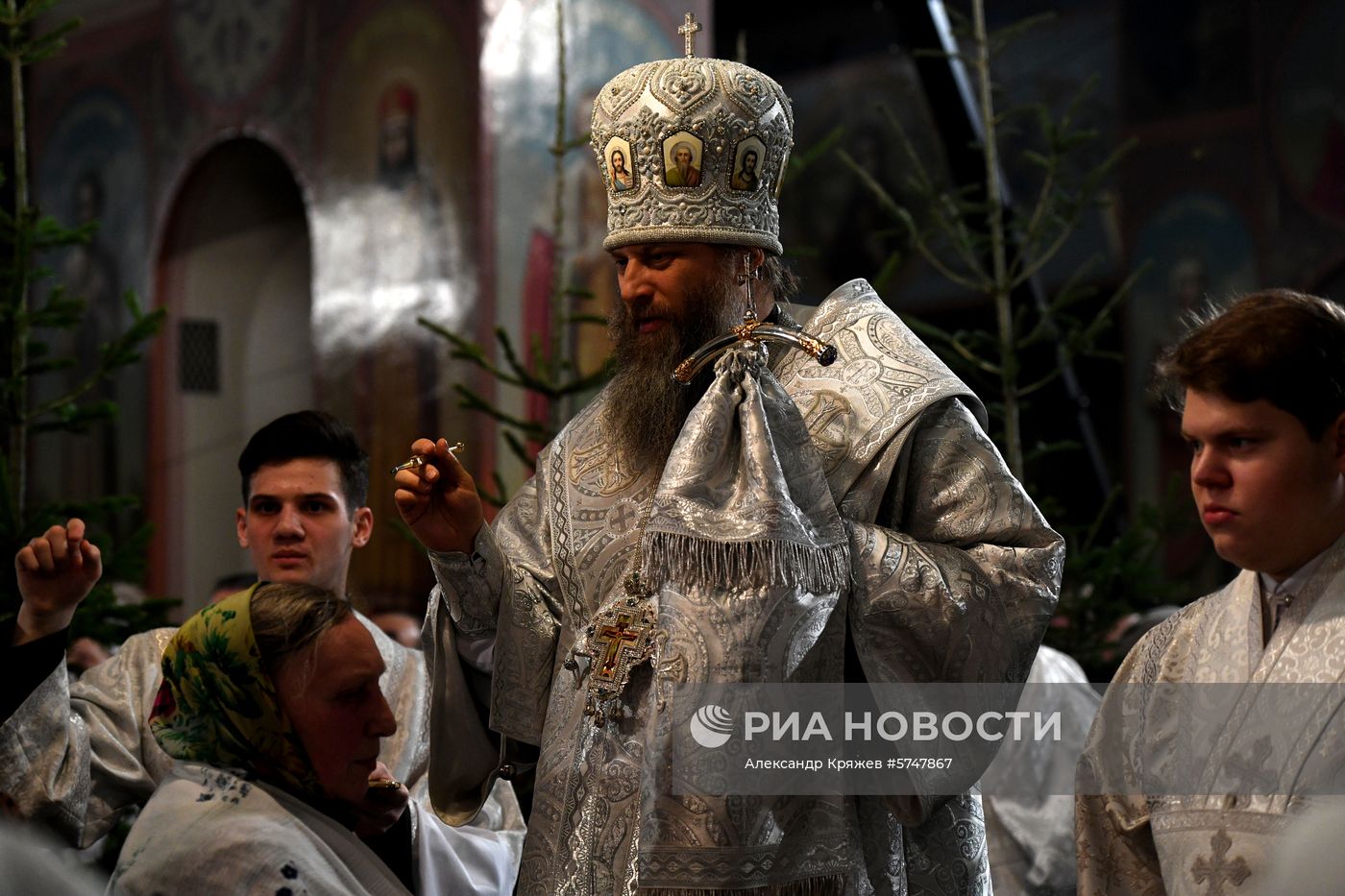 Празднование Рождества в городах России