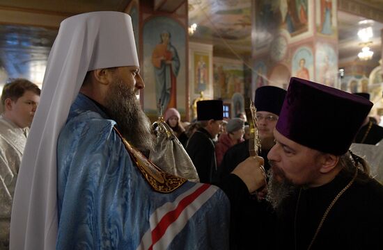 Празднование Рождества в городах России