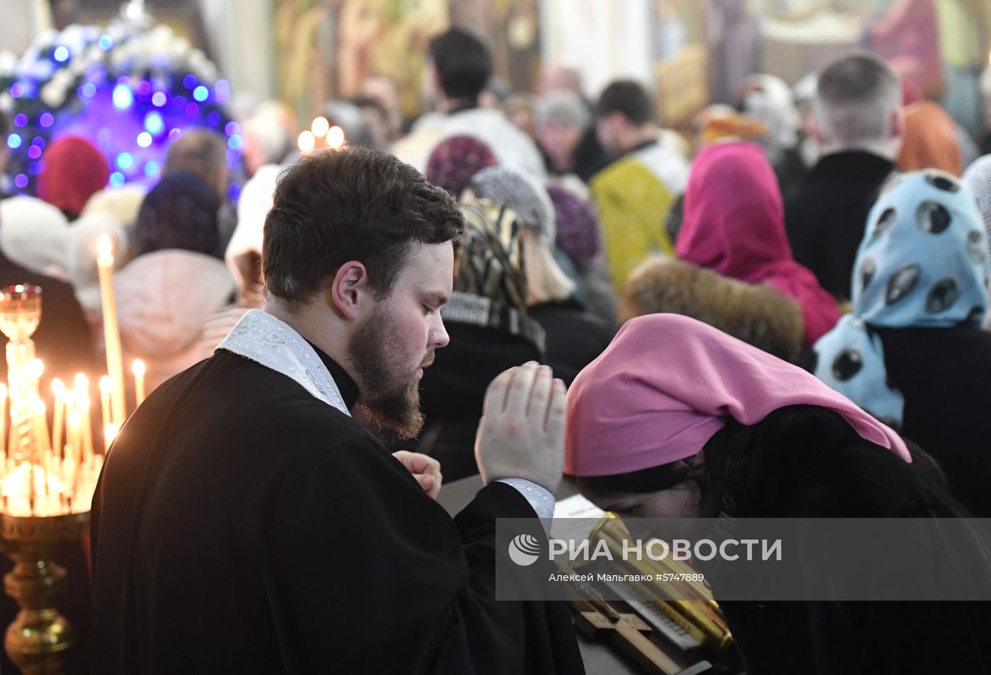 Празднование Рождества в городах России