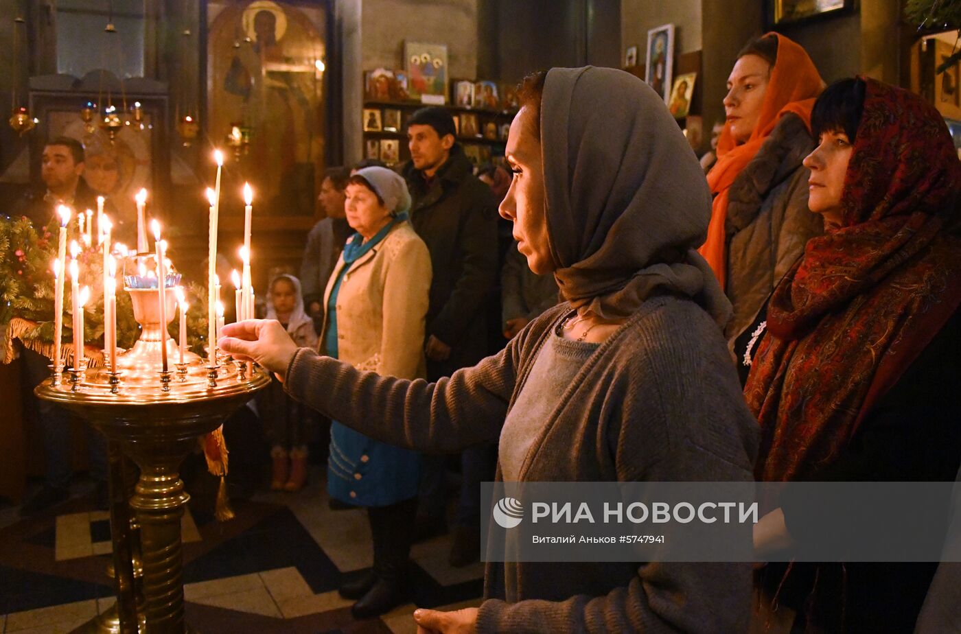 Празднование Рождества в городах России