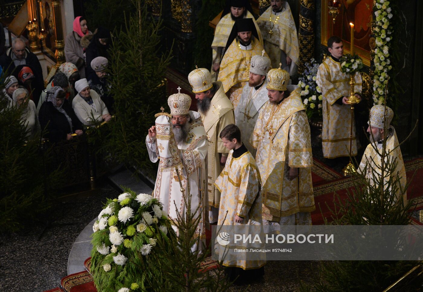 Празднование Рождества в городах России