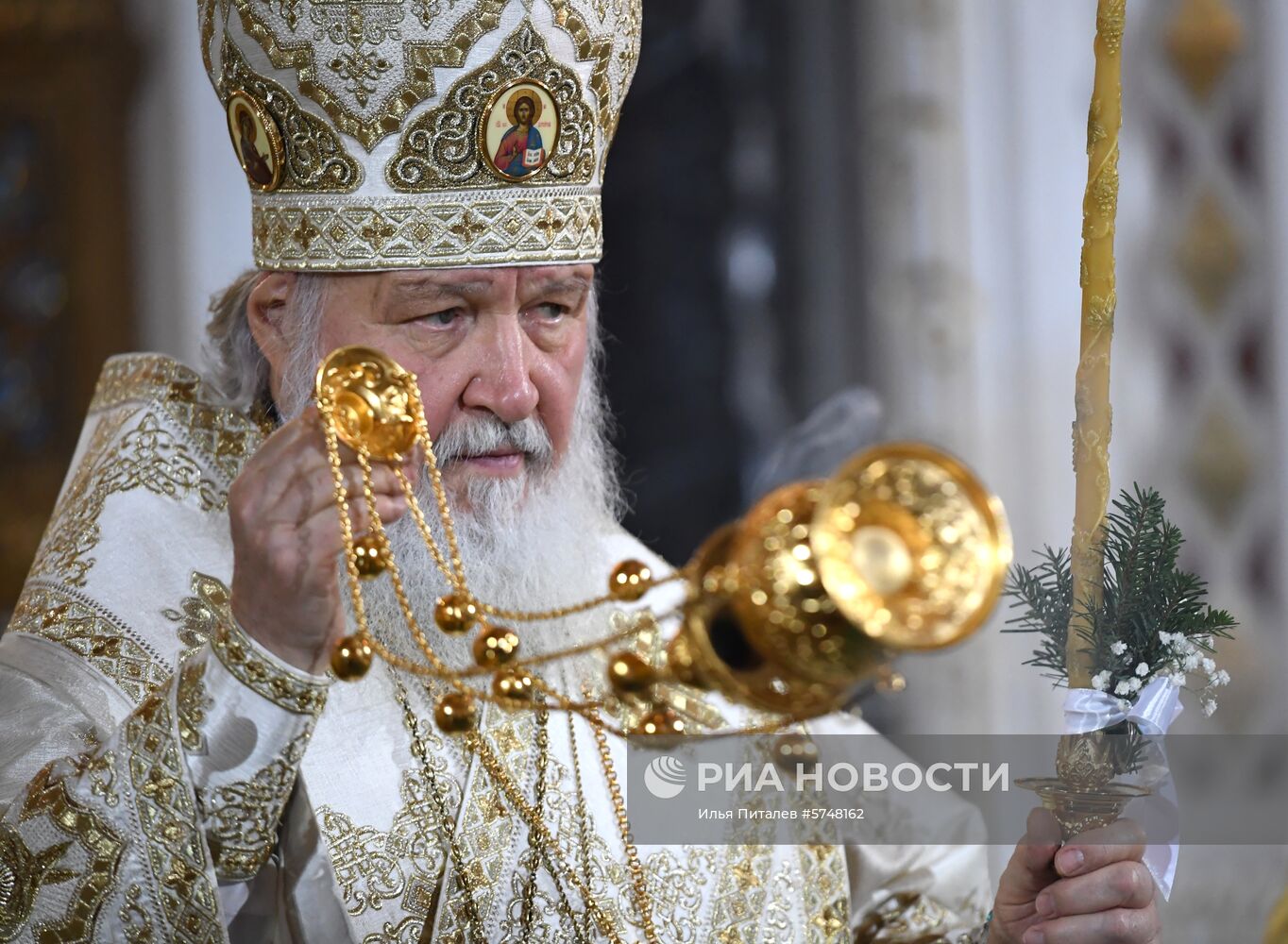 Рождество Христово. Патриаршая литургия в храме Христа Спасителя 