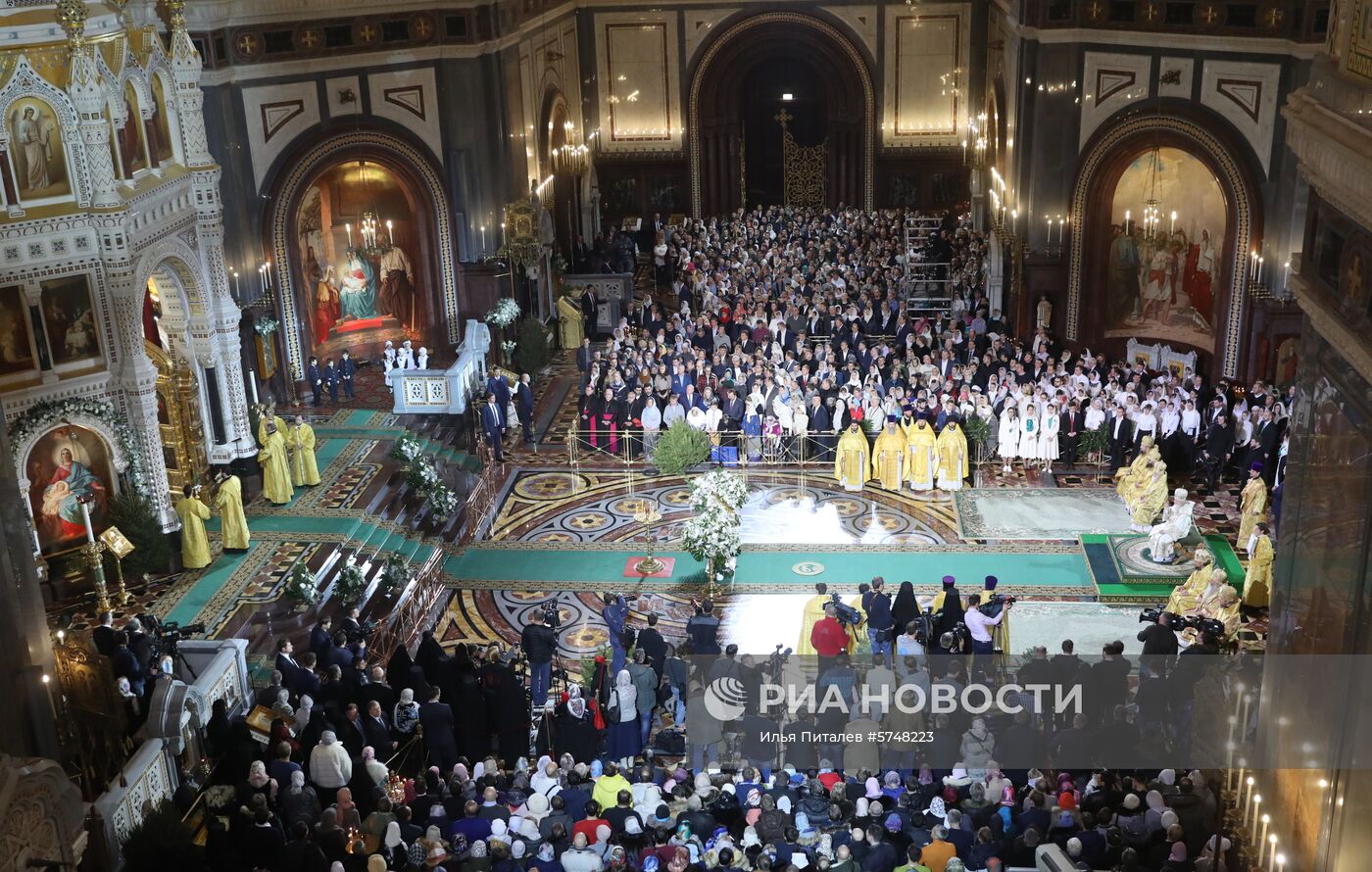 Рождество Христово. Патриаршая литургия в храме Христа Спасителя