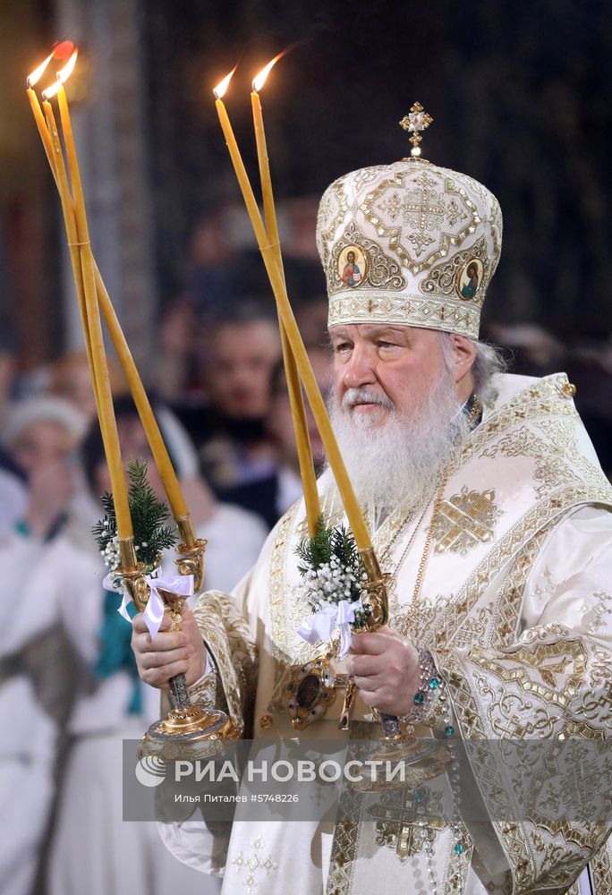 Рождество Христово. Патриаршая литургия в храме Христа Спасителя 