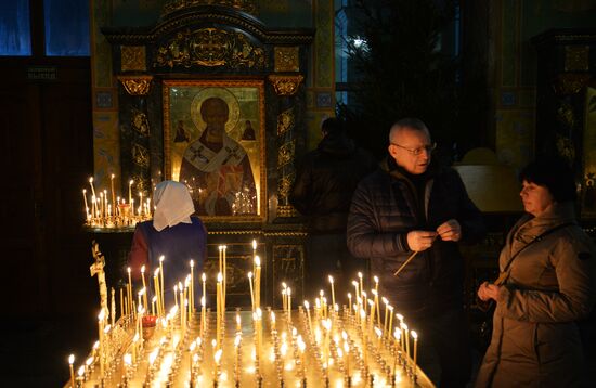 Празднование Рождества в городах России