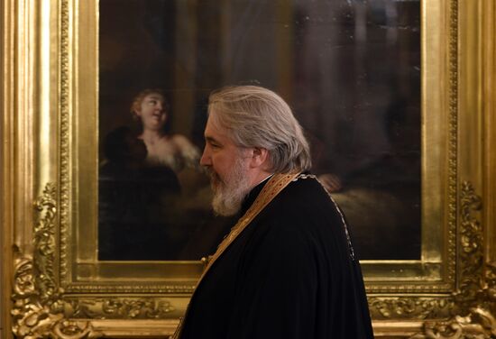 Президент РФ В. Путин посетил Рождественское богослужение