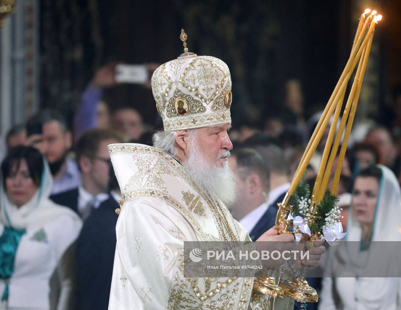 Рождество Христово. Патриаршая литургия в храме Христа Спасителя 