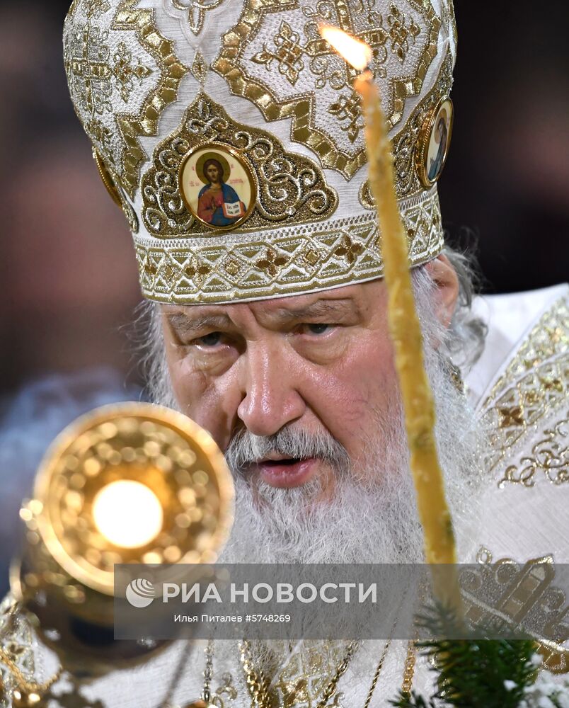 Рождество Христово. Патриаршая литургия в храме Христа Спасителя