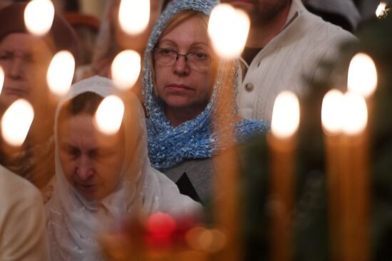 Празднование Рождества в городах России